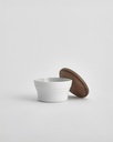 Sugar Bowl, Medium & Walnut Lid