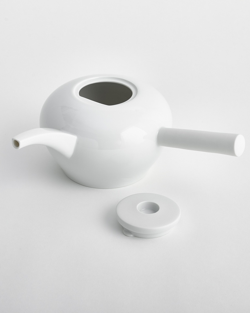 Teekanne mit Griff, seitlich