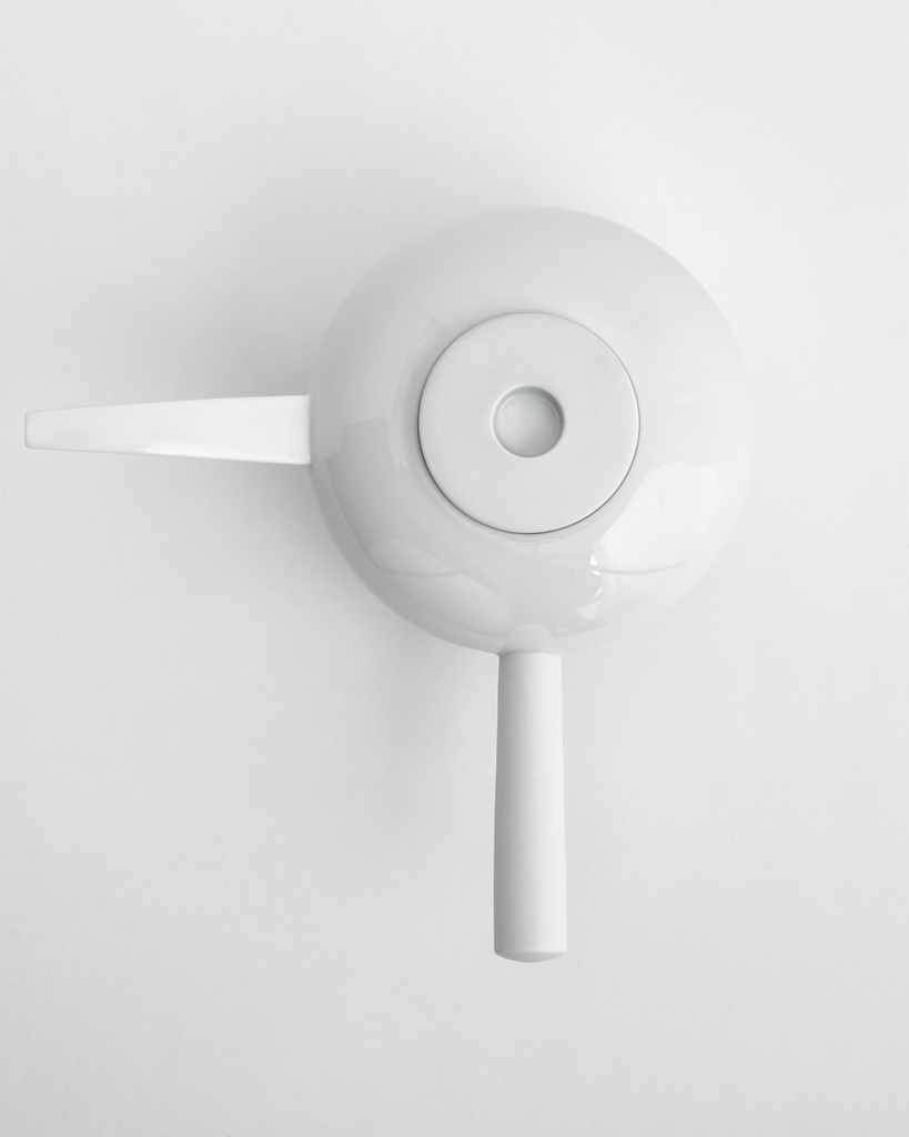 Teekanne mit Griff, seitlich