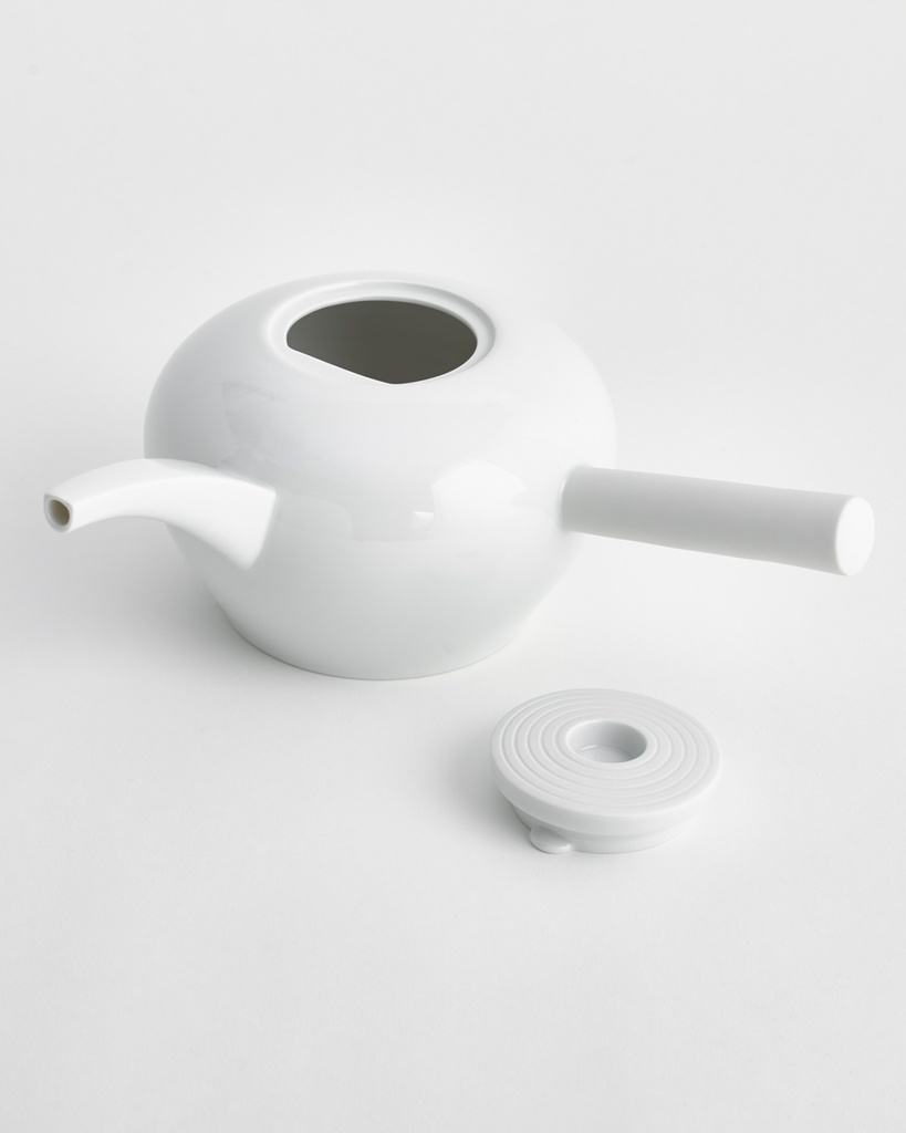 Teekanne mit Griff, seitlich