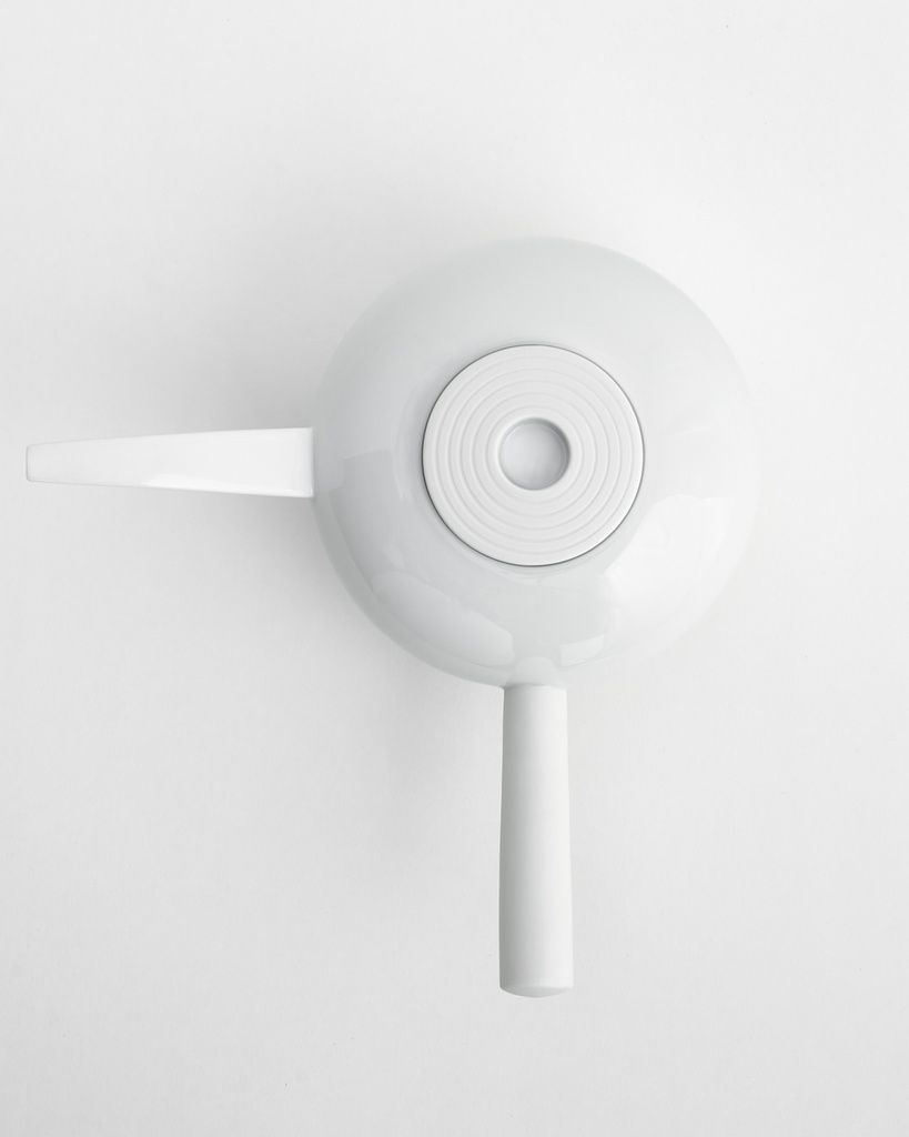 Teekanne mit Griff, seitlich