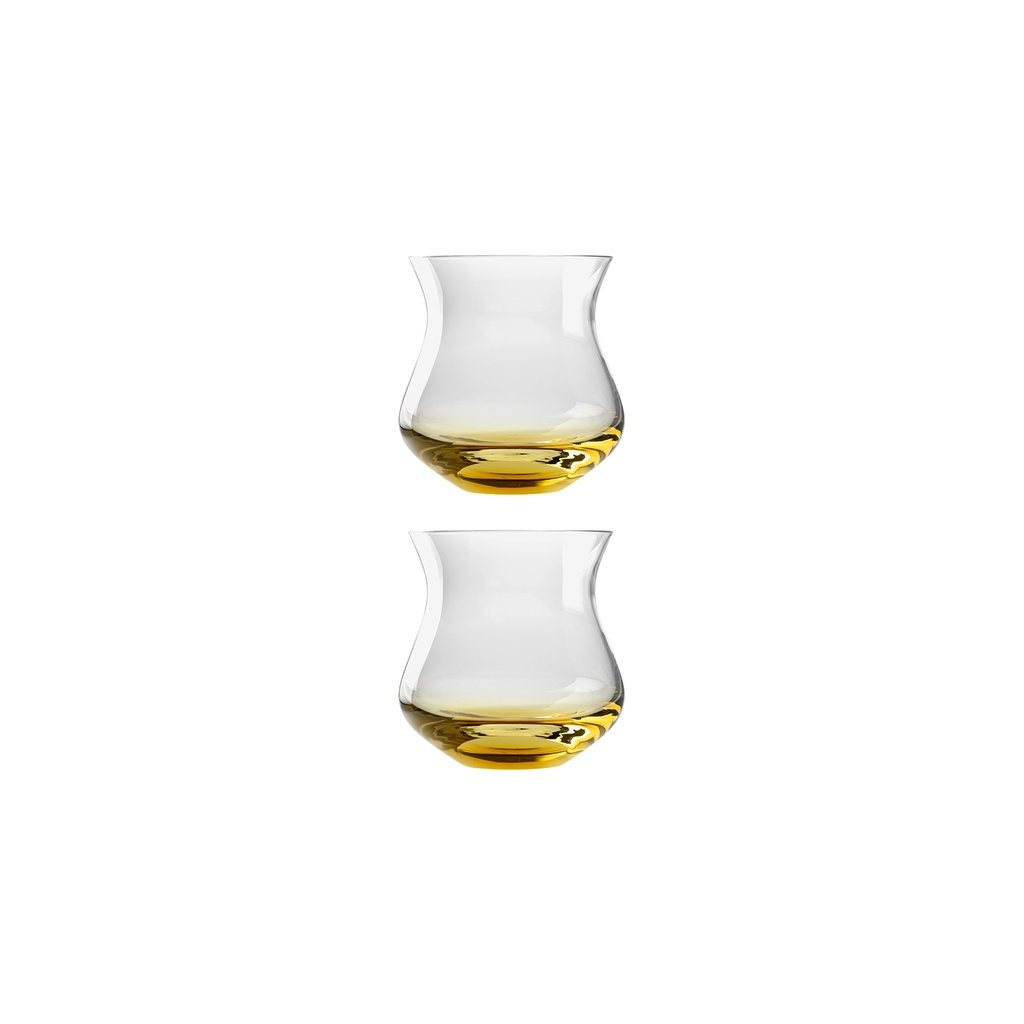Water Glass Amber 2x