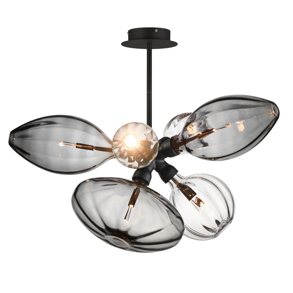 Ray Dance Single Cluster 6-Light LED Pendant