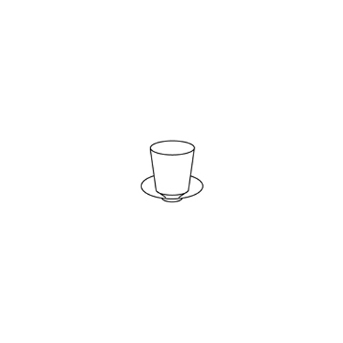 Becher mit Unterteller Ø130