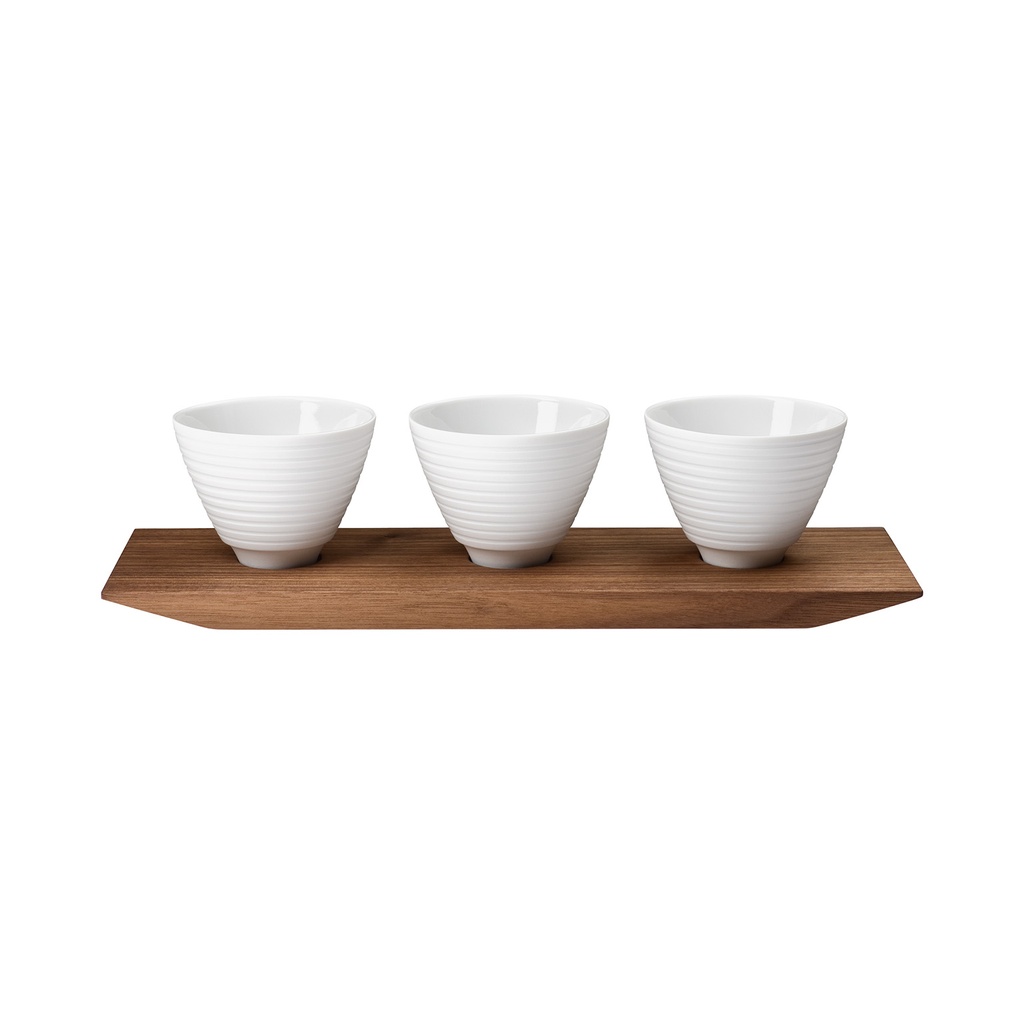 3er-Set Amuse-Bouche Schälchen auf Tablett