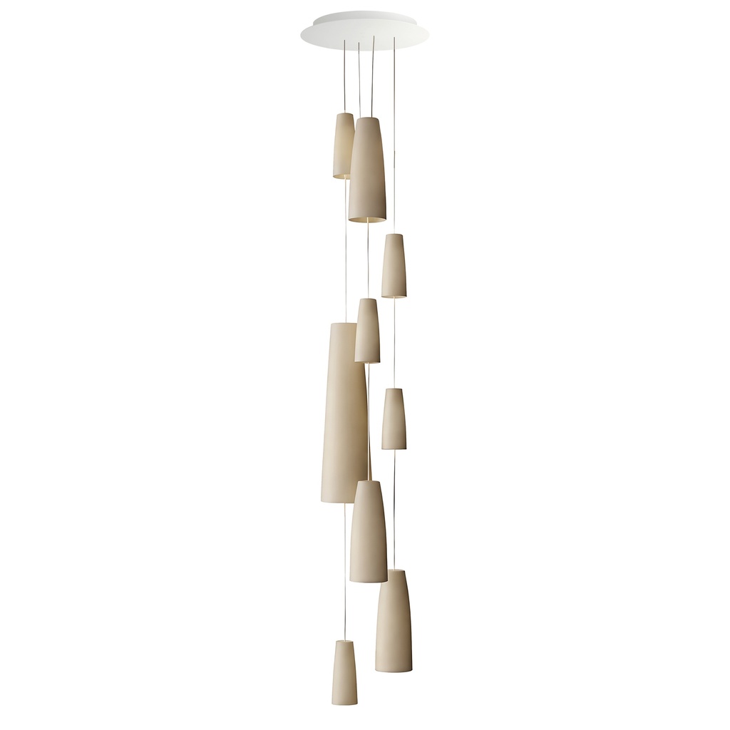 [SM30009WT] Stream 9-Light LED Chain Pendant