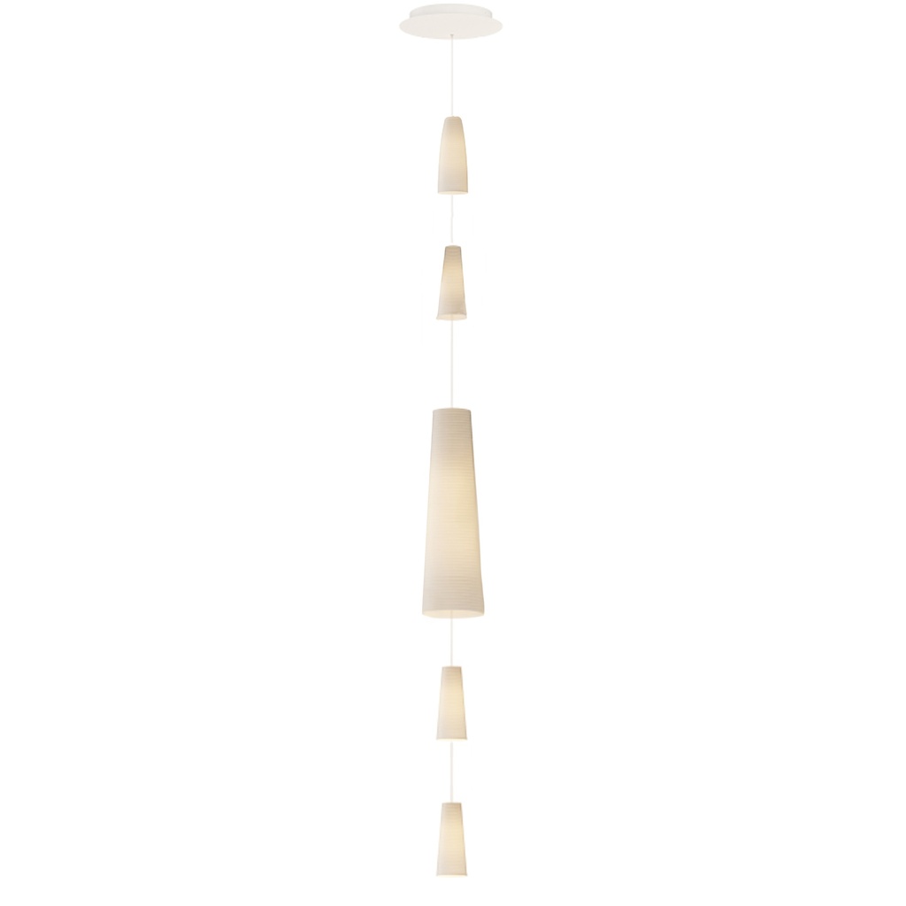 [SM30006WT] Stream 5-Light LED Chain Pendant