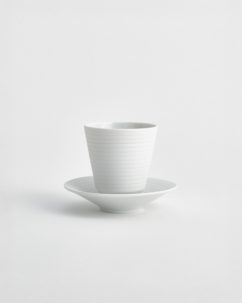 [304_030_20] Becher mit Unterteller Ø130