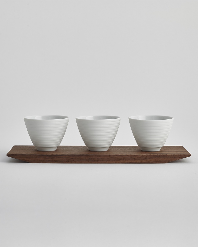 [521_030_86] Set of 3 Amuse-Bouche Dishes on Tray